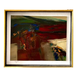 Don Clausen, 1974 California Bay Area Abstract Expressionist Bold Oil Painting Don Clausen, 1974
