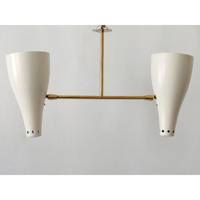 Mid-Century Modern Two-Armed Sputnik Pendant Lamp, Austria, 1950s For Sale - Image 6 of 18