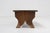 Small Rustic Wooden Stool with Curved Base, France, 1900s For Sale - Image 9 of 11