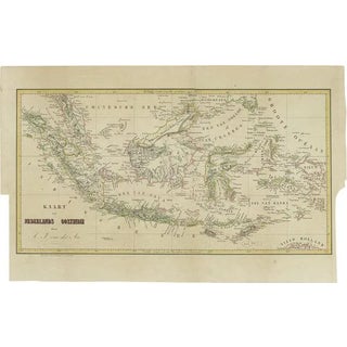Antique Map of the East Indies by Van Der Aa, 1849 For Sale
