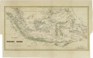 Antique Map of the East Indies by Van Der Aa, 1849