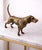 Antique Brass Finish Metal Dog Sculpture For Sale - Image 4 of 8