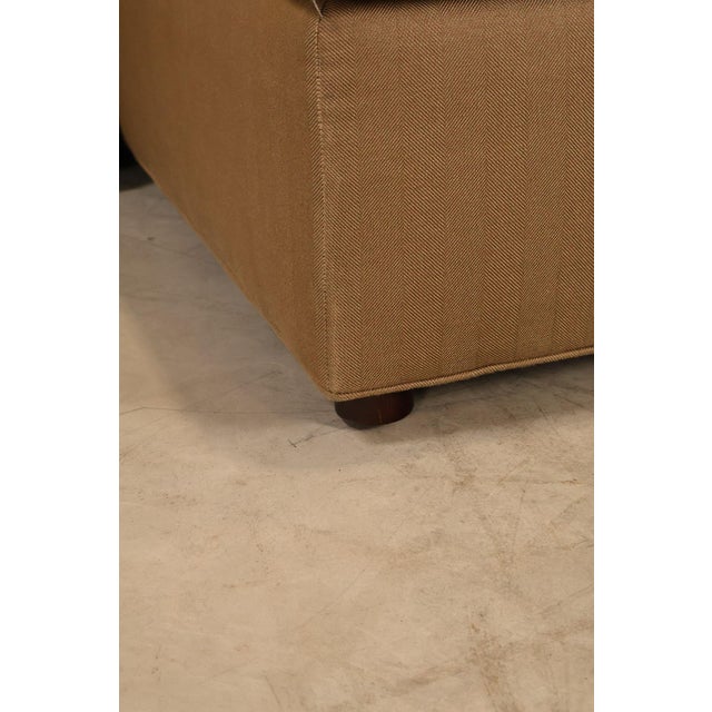 Ethan Allen Upholstered Custom Sectional Sofa With Chaise For Sale - Image 15 of 18