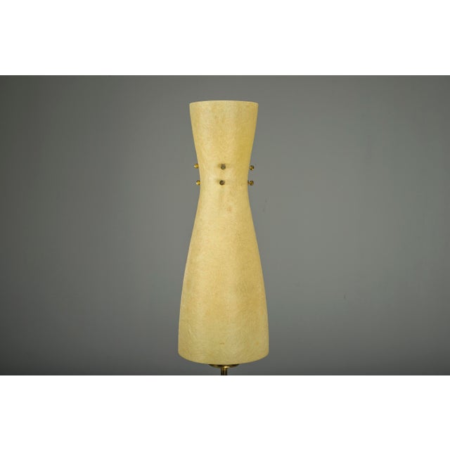 Vintage Floor Filigree Lamp with Fiberglass Shade, Germany, 1950s For Sale - Image 8 of 12