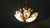1970s Vintage Italian Glass and Brass Chandelier, 1970s For Sale - Image 5 of 17