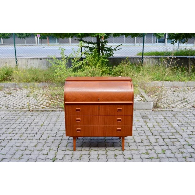Scandinavian Modern Secretary Desk in Teak from Svegards Markaryd For Sale - Image 3 of 18