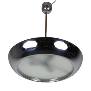UFO Pendant Lamp attributed to Josef Hurka for Napako, Former Czechoslovakia, 1930s For Sale