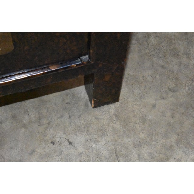 John Stuart Mid Century Hollywood Regency Faux Tortoise Credenza For Sale - Image 13 of 14