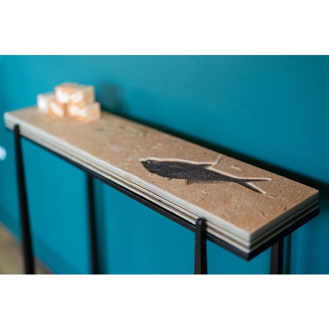 Small Fossil Console Table 5376t For Sale - Image 4 of 4
