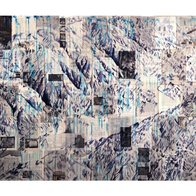 "Liquefaction" Contemporary Multimedia Abstract Painting by Britney Penouilh For Sale