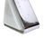 Vintage Mid-Century Modern Triangular Chrome and Glass Table Lamp For Sale - Image 10 of 11