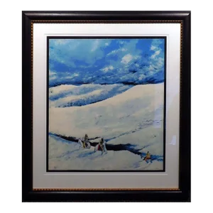 1983 Earl Biss "Wind Point" Serigraph on Paper Framed Hand Signed