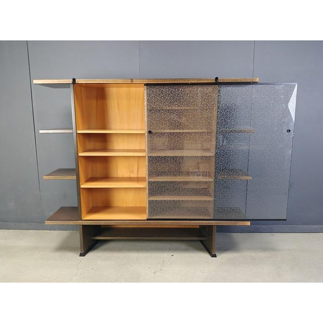 Angle Cabinet attributed to Francesco Binfare for Cassina, 1980s For Sale - Image 6 of 11