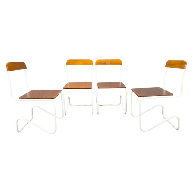 Bauhaus Cantilever Chairs in Tubular Steel, Germany, 1930s, Set of 4 For Sale - Image 14 of 14