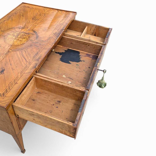 Antique Desk – Lombardy Louis XVI Era Desk, Vintage Writing Table, Elegant Office Furniture, 18th Century Desk For Sale - Image 14 of 18