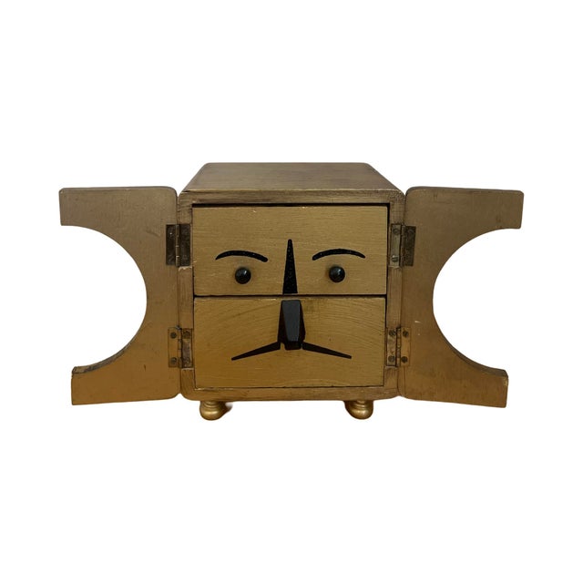 Vintage Mid Century Modern 1970s Lion Music Jewelry Box For Sale - Image 9 of 9