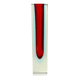Sommerso Vase by Alessandro Mandruzzato, 1960s For Sale