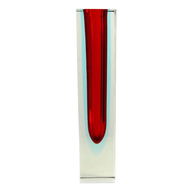 Sommerso Vase by Alessandro Mandruzzato, 1960s For Sale