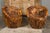 Rustic Vintage Pair of Root Wood Armchairs with Wraparound Backs For Sale - Image 4 of 12