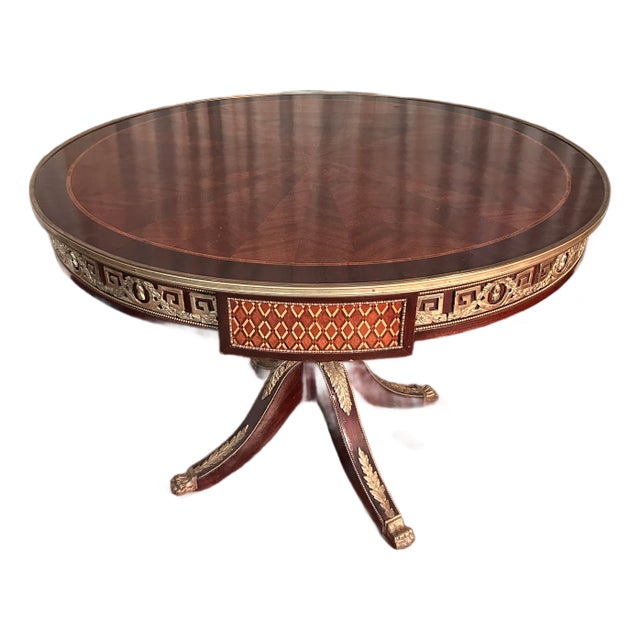 20th Century French Louis XVI-style Ormolu Center Table For Sale