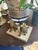 Brass Pair of Cast Brass Sporting Dog Bookends on Marble Bases For Sale - Image 8 of 12