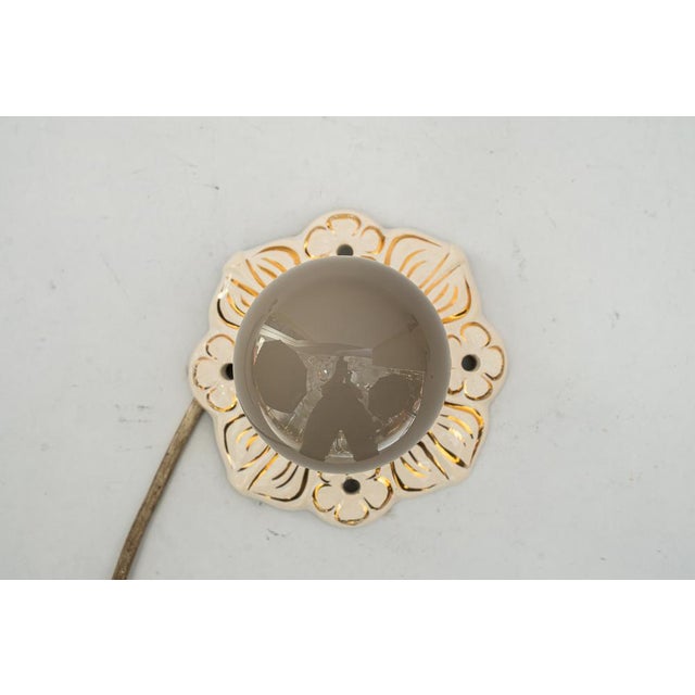Small Art Deco Ceramic Ceiling Lamp, 1920s For Sale - Image 3 of 10