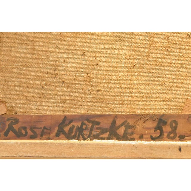 Oil Painting, Apotheose, Rose Kurtzke, Berlin, 1958 For Sale - Image 8 of 11