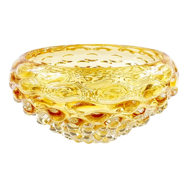 Lenti Bowl in Murano Glass by Ercole Barovier for Barovier & Toso, Italy, 1940s-1950s For Sale