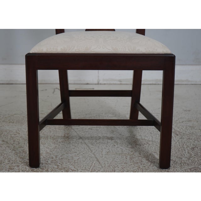 Set of 6 Henkel Harris Model 102 Mahogany Dining Room Chairs For Sale In Philadelphia - Image 6 of 12