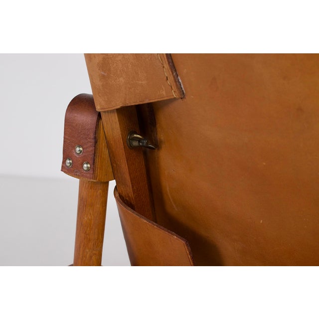 Safari Armchair in Cognac Leather from Wilhelm Kienzle, 1950s For Sale - Image 11 of 16