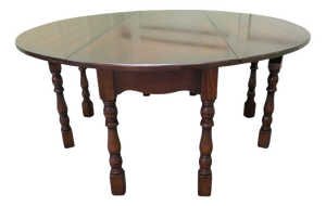 Large Oak Gate Leg Table, 1920