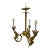 19th Century French Gilt Bronze Three-Light Chandelier by Marchand For Sale