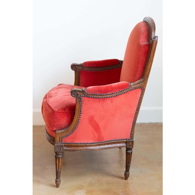 French 18th Century Louis XVI Bergere For Sale - Image 4 of 10