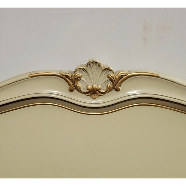 Vintage Drexel French Provincial Off-White Twin Beds, Pair With Nightstand For Sale In Raleigh - Image 6 of 11