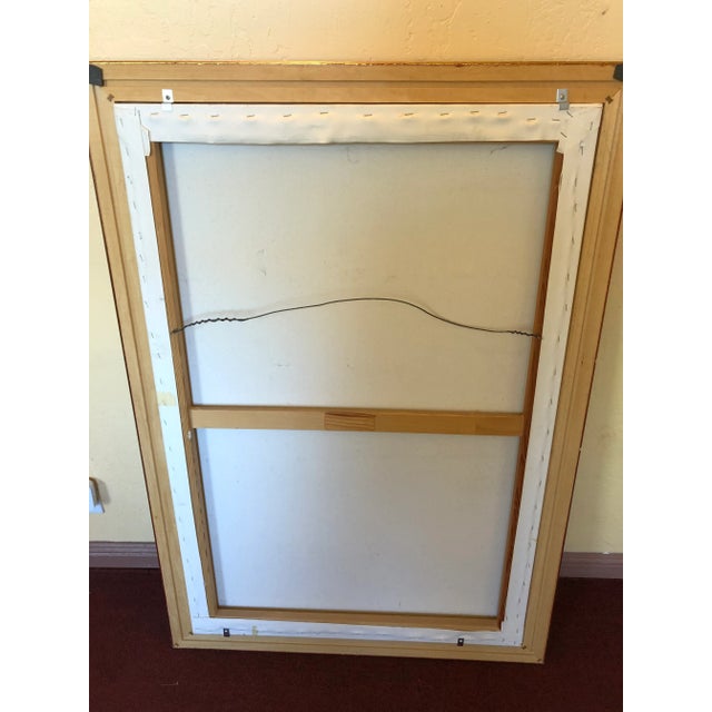 Wood Abstract Painting in Soft Hues For Sale - Image 7 of 8