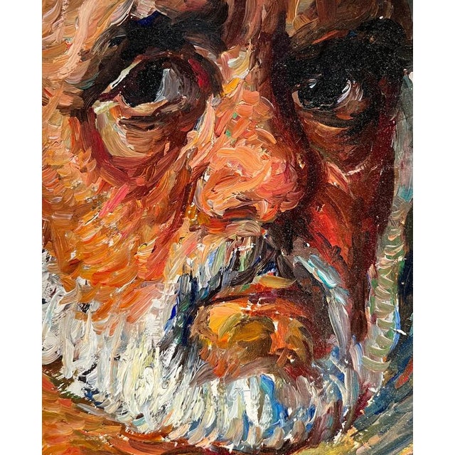 Vivaldo Martini, Self Portrait, Oil on Masonite For Sale - Image 4 of 12