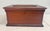 American Quality Antique 19th Century Handmade Mahogany Wood Wooden Jewelry Sewing Box For Sale - Image 3 of 9