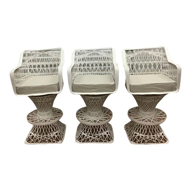 1960s Spun Fiberglass Bar Stools - Set of 2 For Sale