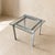 Vintage Modernist Chrome and Clear Glass Square Side Table For Sale - Image 14 of 17