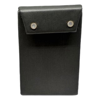 Mother of Pearl & Diamond Studs in 14kt Yellow Gold - 0.10ctw Gh Si, 5.2mm, A Pair For Sale