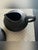 Mid-Century Modern 1980s Michael Aram "Africana Collection"/Matte Black Textured Creamer & Sugar Set For Sale - Image 3 of 4