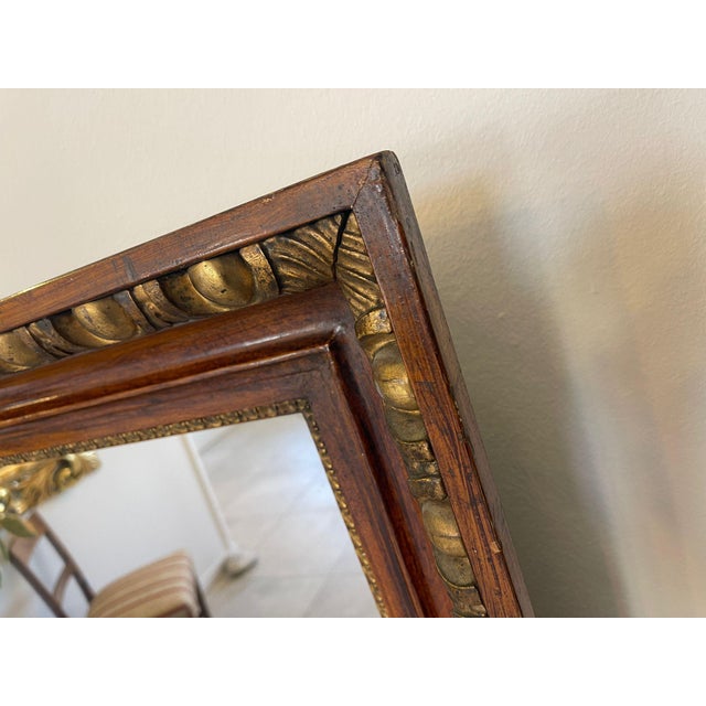 Biedermeier Mirror in Walnut Veneer For Sale - Image 11 of 17