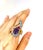 Blue Bochic "Capri" Vintage Sapphire & Multi Gem Cocktail Ring 18k Gold & Silver For Sale - Image 8 of 18