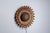 Brown Ceramic Sunflower Wall Lamp by Berth Ferdinand Norrman, 1960s For Sale - Image 8 of 8