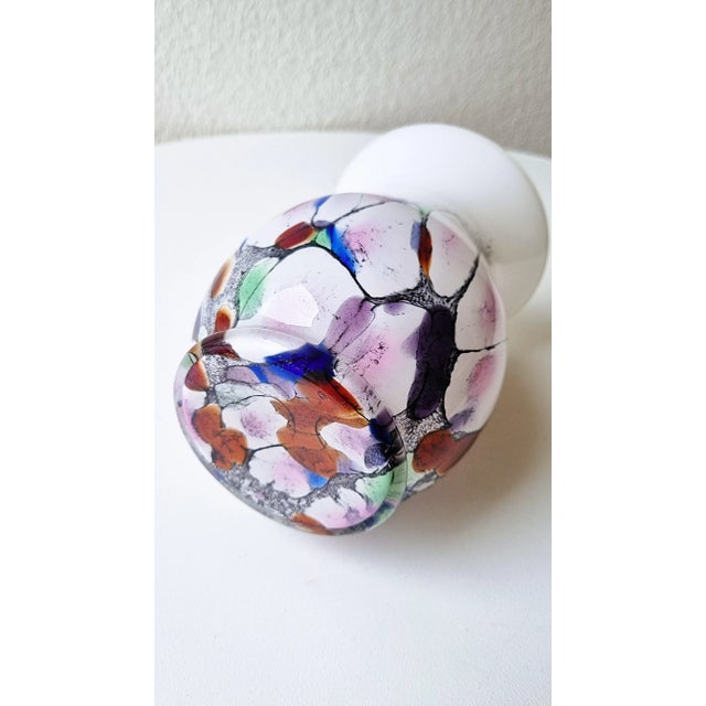 1980s Vintage Vase in Opal Glass by Hans Jürgen Richartz, 1980s For Sale - Image 5 of 7