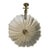 Hand Carved White Marble Lotus Vessel Sink, Scalloped Flower Stone Bathroom Vanity Sink For Sale