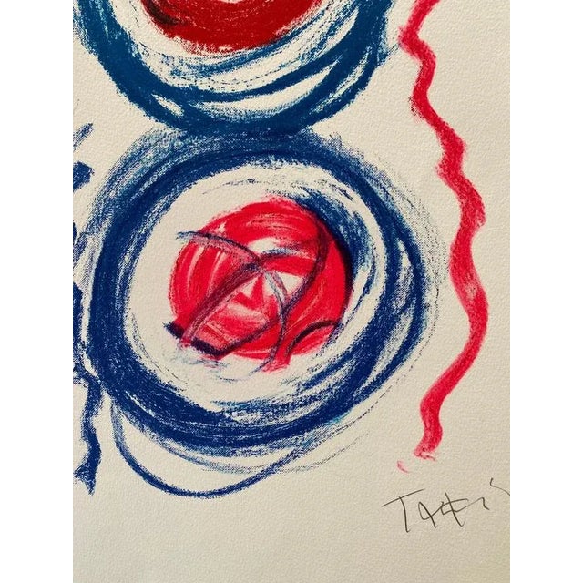 Vassilakis Takis, Signals, 1989, Lithograph on Arches Vellum Paper For Sale - Image 4 of 7