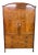 Georgian Inlaid Mahogany Linen Press, 1824 For Sale