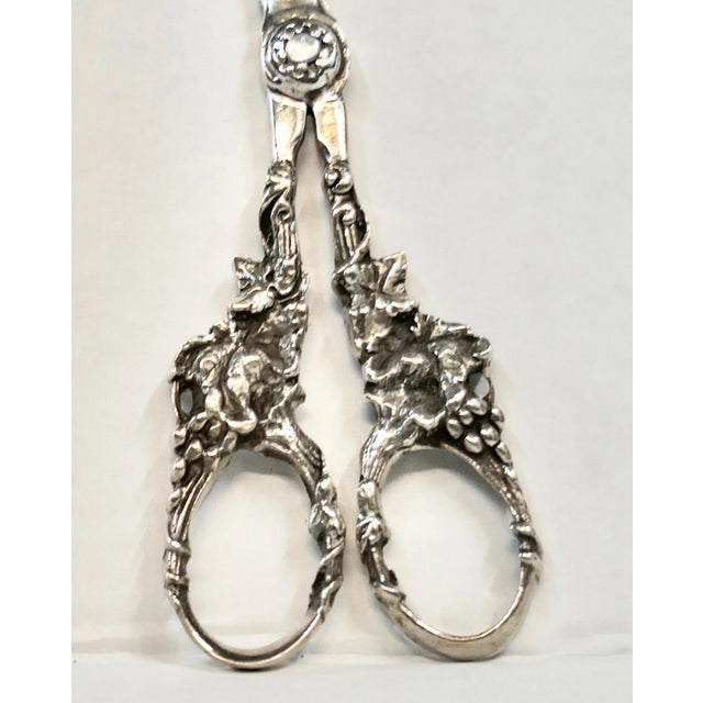 1920s 1920s Sterling Silver Grape Scissors For Sale - Image 5 of 8
