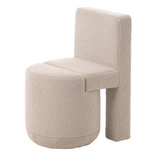 Fossil Dining Chair - Boucle Fabric For Sale